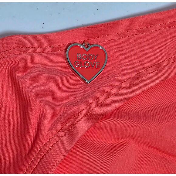 Body Glove Baby Love Bikini Top & Smoothies Basic Bottom Sz Large Orange Floral - Picture 14 of 16